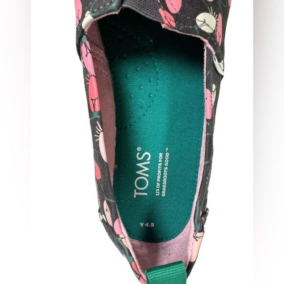 TOMS Forged Iron Glow in Dark Tree Lights  Alpargata Youth 4.5 (woman’s 6-6.5) - Picture 9 of 12